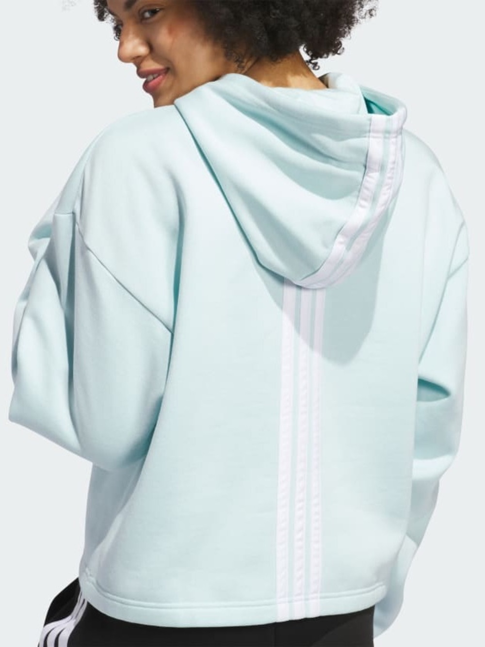 Adidas WOMENS FLEECE 3STRIPE HOODIE
